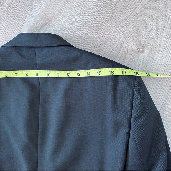Unisex Fine Wool Suiting Blazer men’s sz 42R - Black - Picture 11 of 16